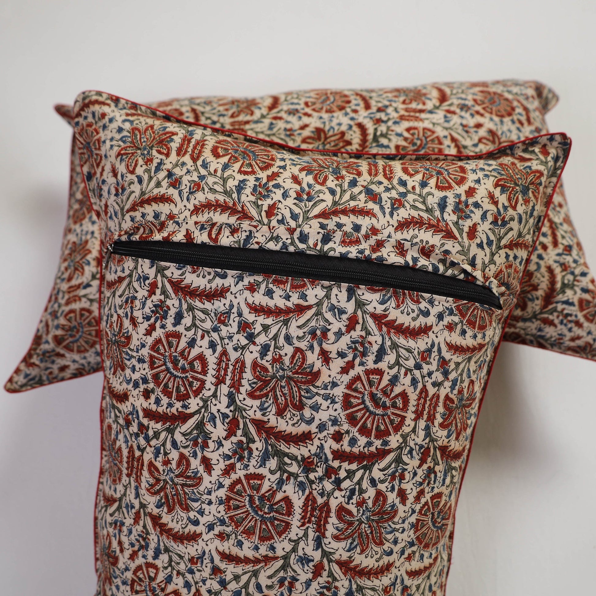 Brown - Handcrafted Cotton Pillow Cover (Set of 2) 02