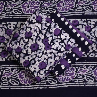 3pc Cotton Kutch Batik Print Dress Material 91