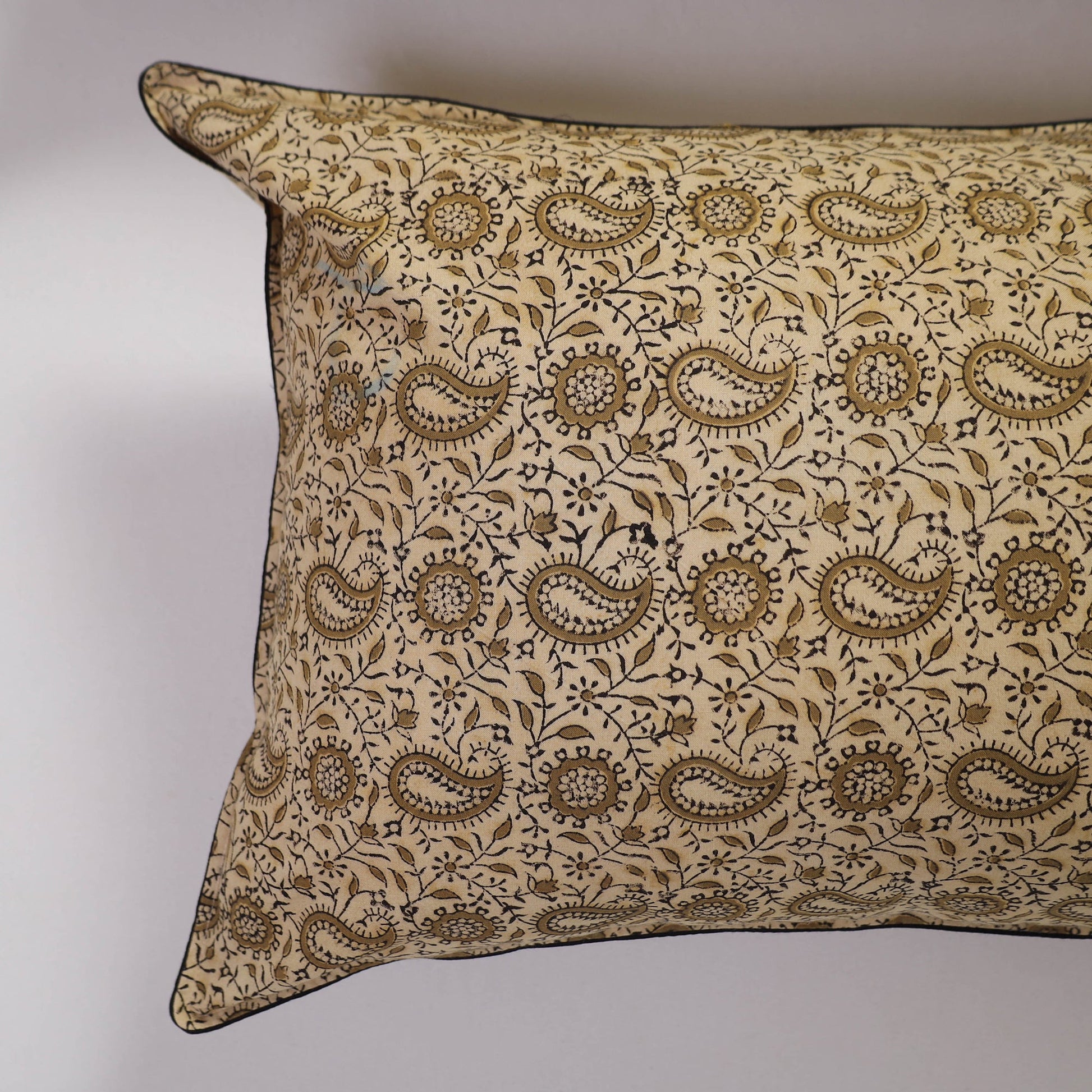 Beige - Handcrafted Cotton Pillow Cover (Set of 2) 03
