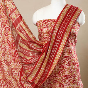 3pc Cotton Kutch Batik Print Dress Material 94