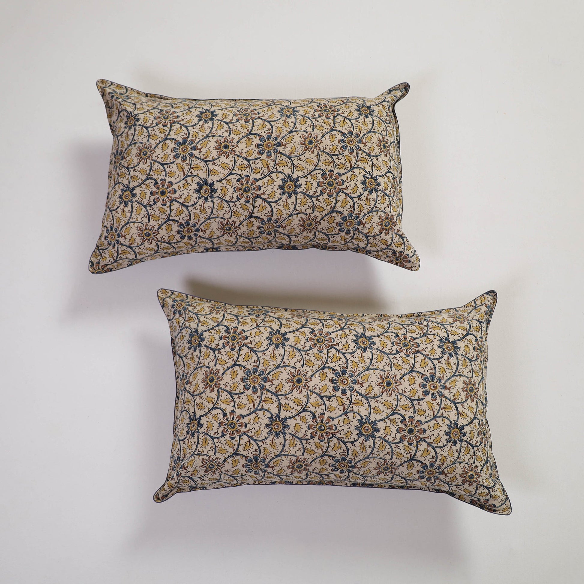 Beige - Handcrafted Cotton Pillow Cover (Set of 2) 04