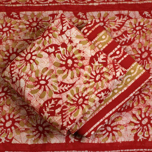 3pc Cotton Kutch Batik Print Dress Material 94