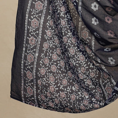 Blue - 3pc Cotton Kutch Batik Print Dress Material 96