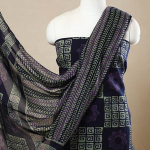 3pc Cotton Kutch Batik Print Dress Material 97