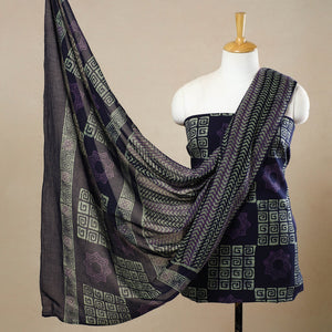 3pc Cotton Kutch Batik Print Dress Material 97