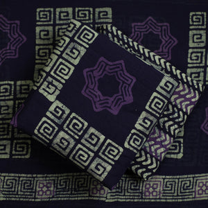 3pc Cotton Kutch Batik Print Dress Material 97