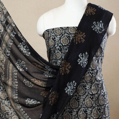 3pc Cotton Kutch Batik Print Dress Material 101