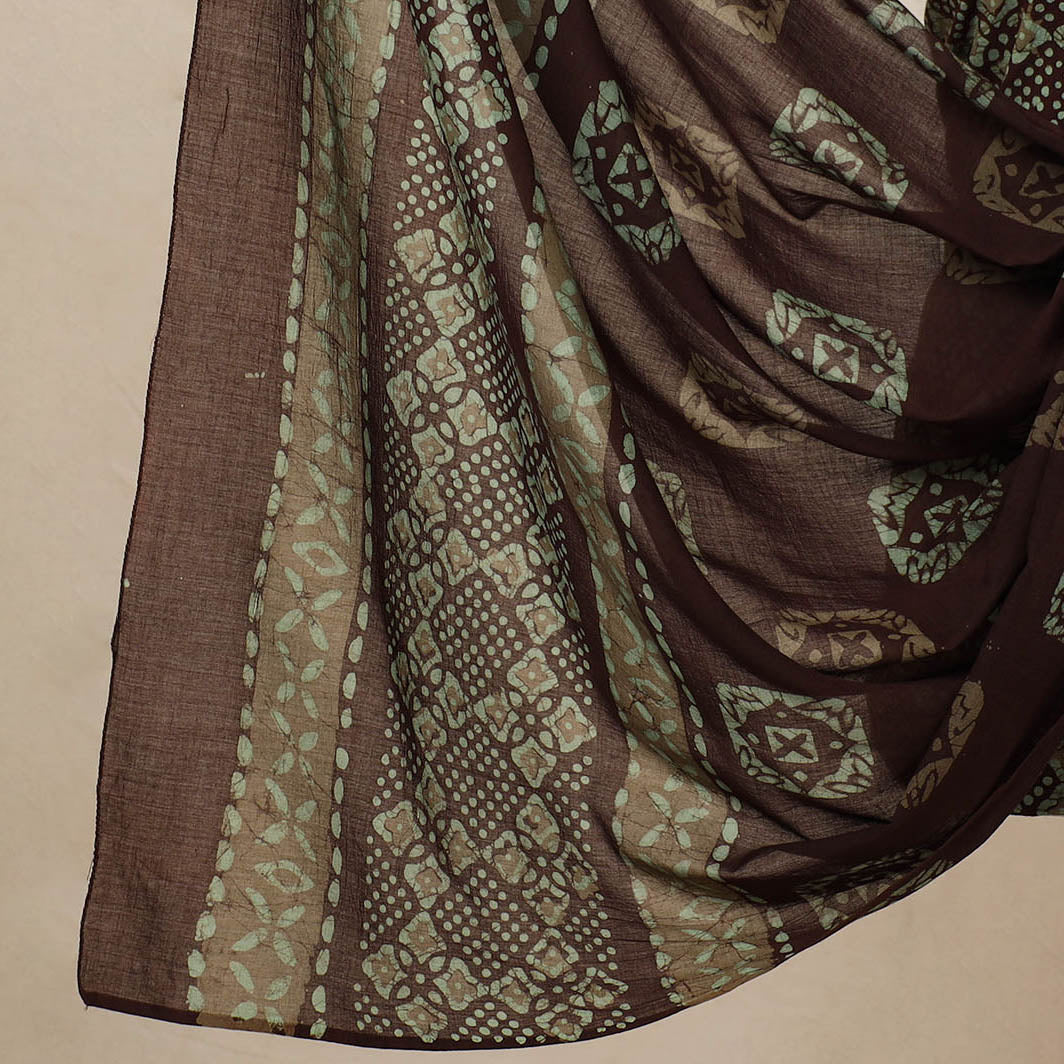 3pc Cotton Kutch Batik Print Dress Material 102