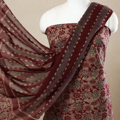 3pc Cotton Kutch Batik Print Dress Material 104