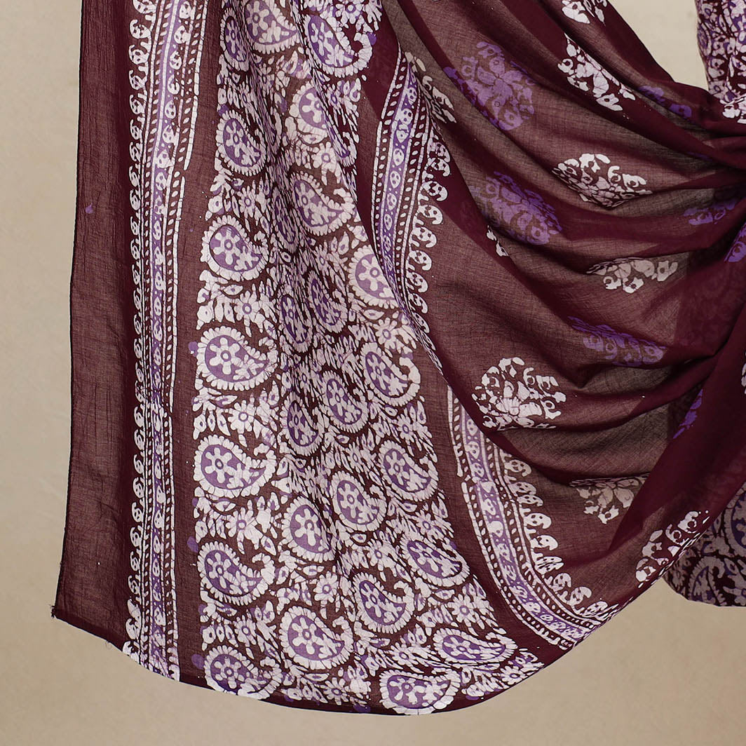 3pc Cotton Kutch Batik Print Dress Material 107
