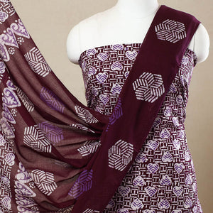 3pc Cotton Kutch Batik Print Dress Material 108
