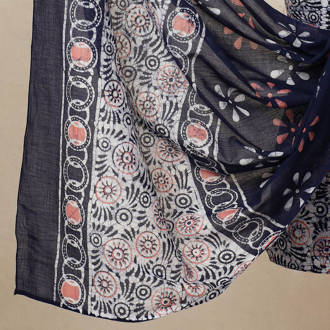 3pc Cotton Kutch Batik Print Dress Material 111