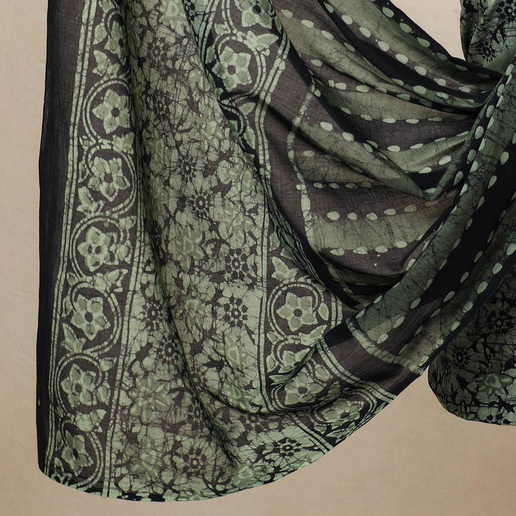 3pc Cotton Kutch Batik Print Dress Material 112