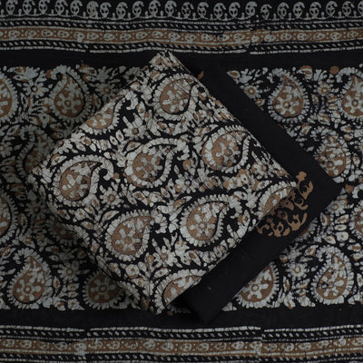 3pc Cotton Kutch Batik Print Dress Material 101
