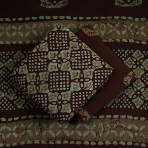 3pc Cotton Kutch Batik Print Dress Material 102
