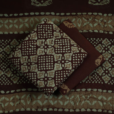 3pc Cotton Kutch Batik Print Dress Material 102