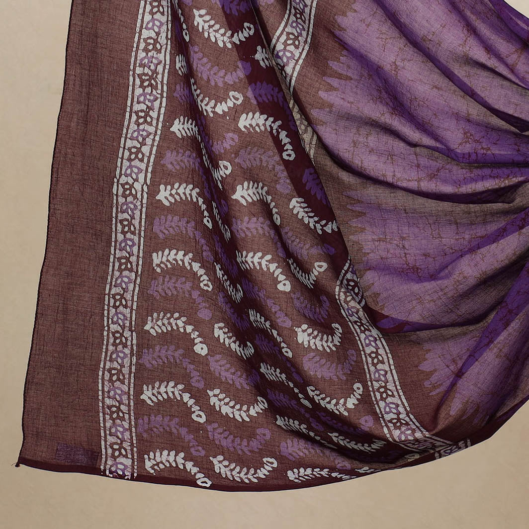 3pc Cotton Kutch Batik Print Dress Material 114