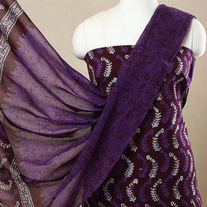 3pc Cotton Kutch Batik Print Dress Material 114