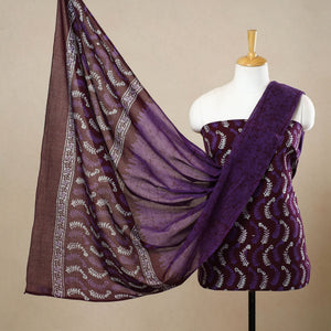 3pc Cotton Kutch Batik Print Dress Material 114