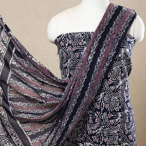 3pc Cotton Kutch Batik Print Dress Material 115