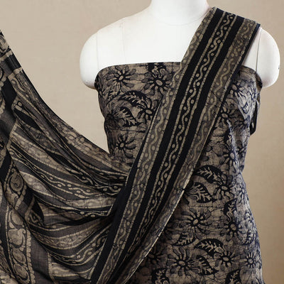 3pc Cotton Kutch Batik Print Dress Material 116