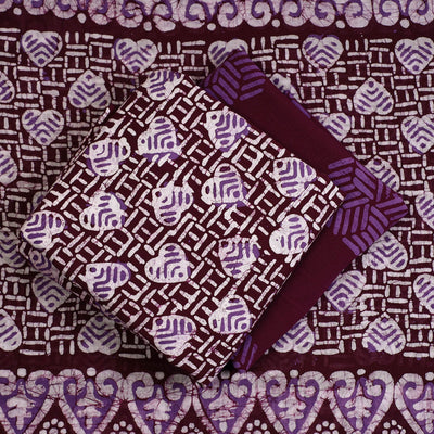 3pc Cotton Kutch Batik Print Dress Material 108