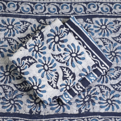 3pc Cotton Kutch Batik Print Dress Material 110