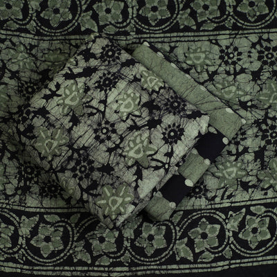 3pc Cotton Kutch Batik Print Dress Material 112