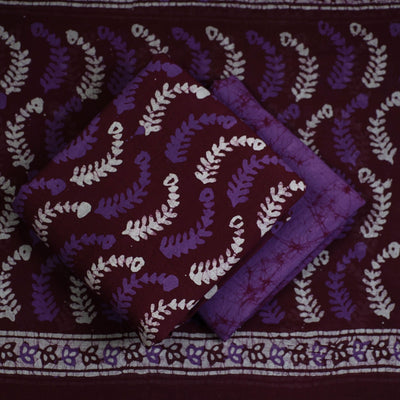 3pc Cotton Kutch Batik Print Dress Material 114