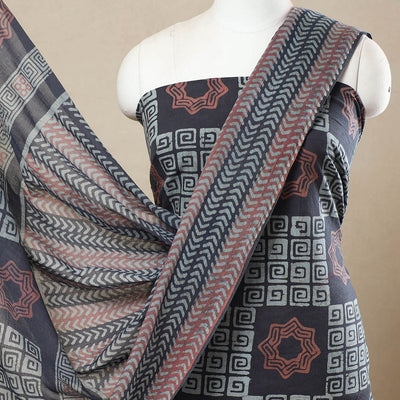 3pc Cotton Kutch Batik Print Dress Material 121