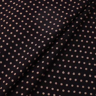 Black - Pure Cotton Ajrakh Print Fabric 25