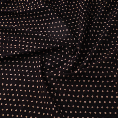 Black - Pure Cotton Ajrakh Print Fabric 25