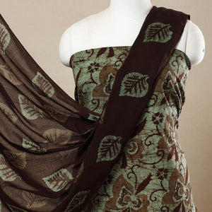 3pc Cotton Kutch Batik Print Dress Material 124