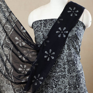 3pc Cotton Kutch Batik Print Dress Material 126