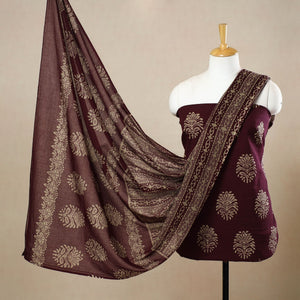 3pc Cotton Kutch Batik Print Dress Material 127