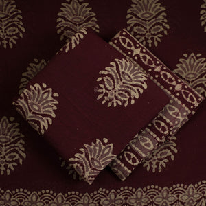 3pc Cotton Kutch Batik Print Dress Material 127