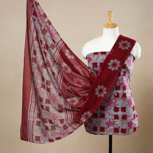3pc Cotton Kutch Batik Print Dress Material 128