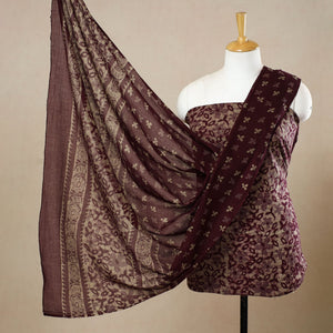 3pc Cotton Kutch Batik Print Dress Material 129