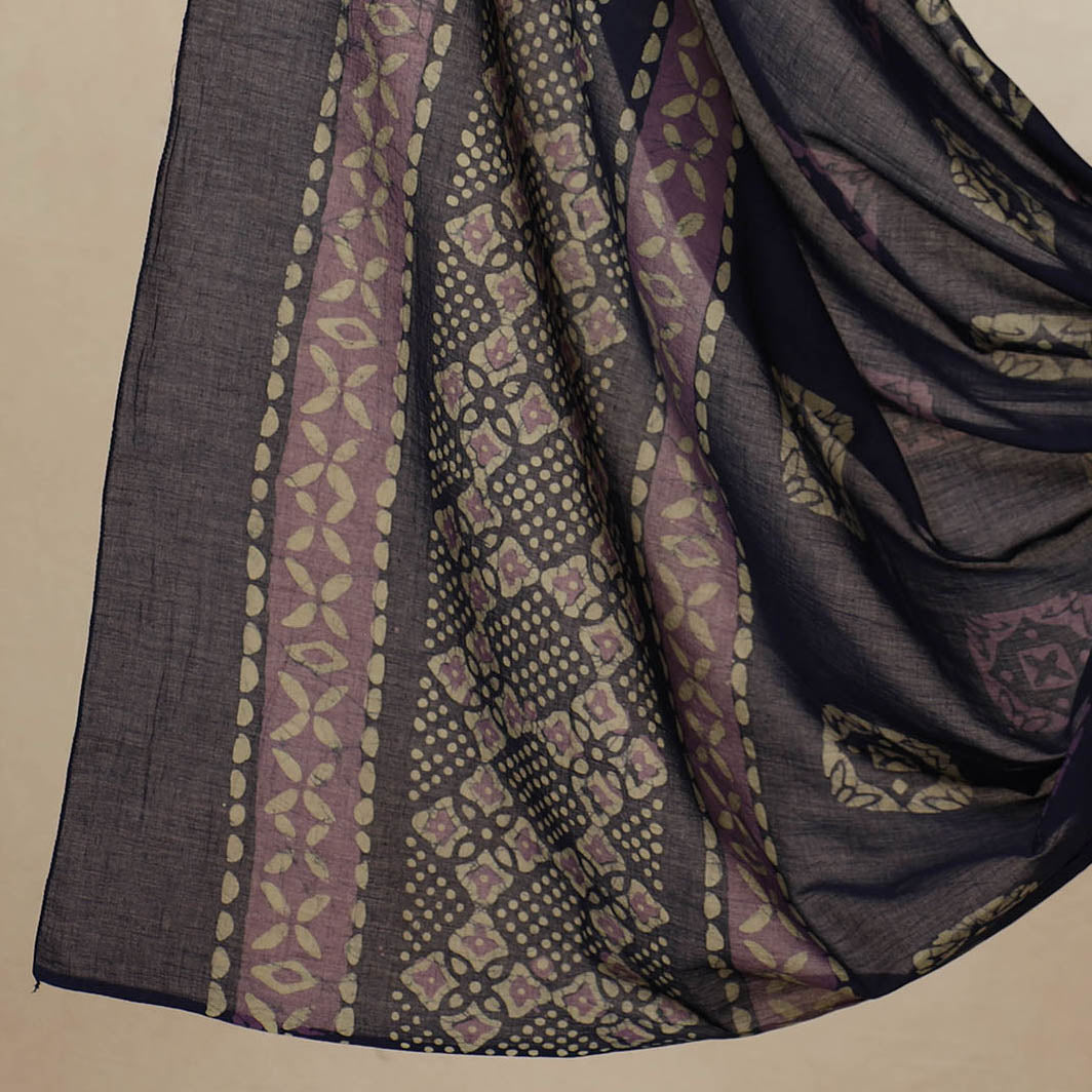 3pc Cotton Kutch Batik Print Dress Material 131