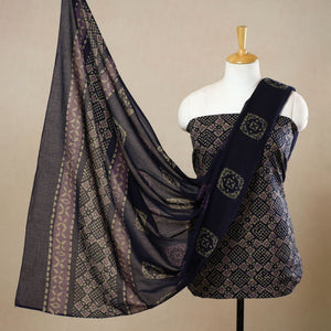 3pc Cotton Kutch Batik Print Dress Material 131