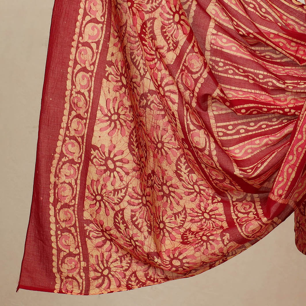 3pc Cotton Kutch Batik Print Dress Material 132