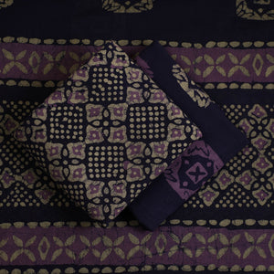 3pc Cotton Kutch Batik Print Dress Material 131
