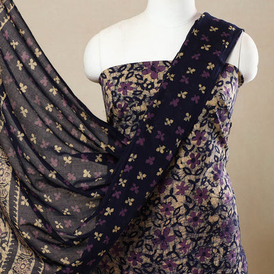 3pc Cotton Kutch Batik Print Dress Material 133