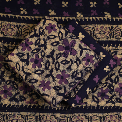 3pc Cotton Kutch Batik Print Dress Material 133