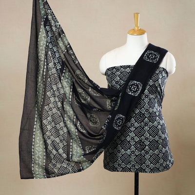 3pc Cotton Kutch Batik Print Dress Material 134