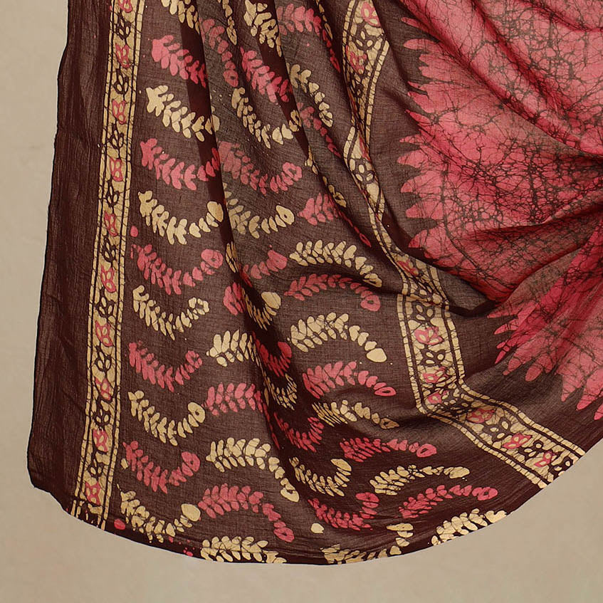 3pc Cotton Kutch Batik Print Dress Material 136