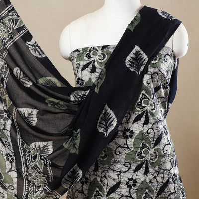 3pc Cotton Kutch Batik Print Dress Material 140