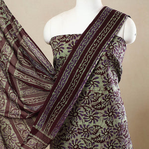 3pc Cotton Kutch Batik Print Dress Material 142