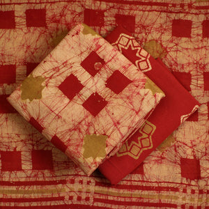 3pc Cotton Kutch Batik Print Dress Material 139