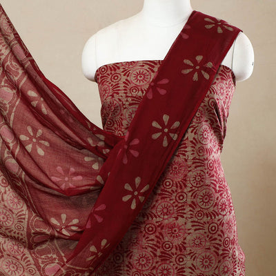 3pc Cotton Kutch Batik Print Dress Material 144
